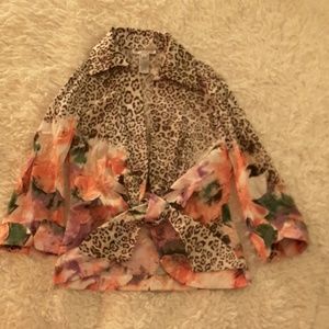 Mischa Jacket in animal and floral print